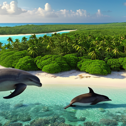 Home 6 **
"Idyllic Bijagós Islands seascape: Pristine beaches, lush mangrove forests, diverse wildlife (sea turtles, dolphins), traditional village in background, warm sunlight."
**